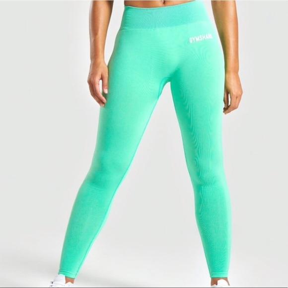 Gymshark Pants - GYMSHARK Pistachio Lightweight Seamless Tights